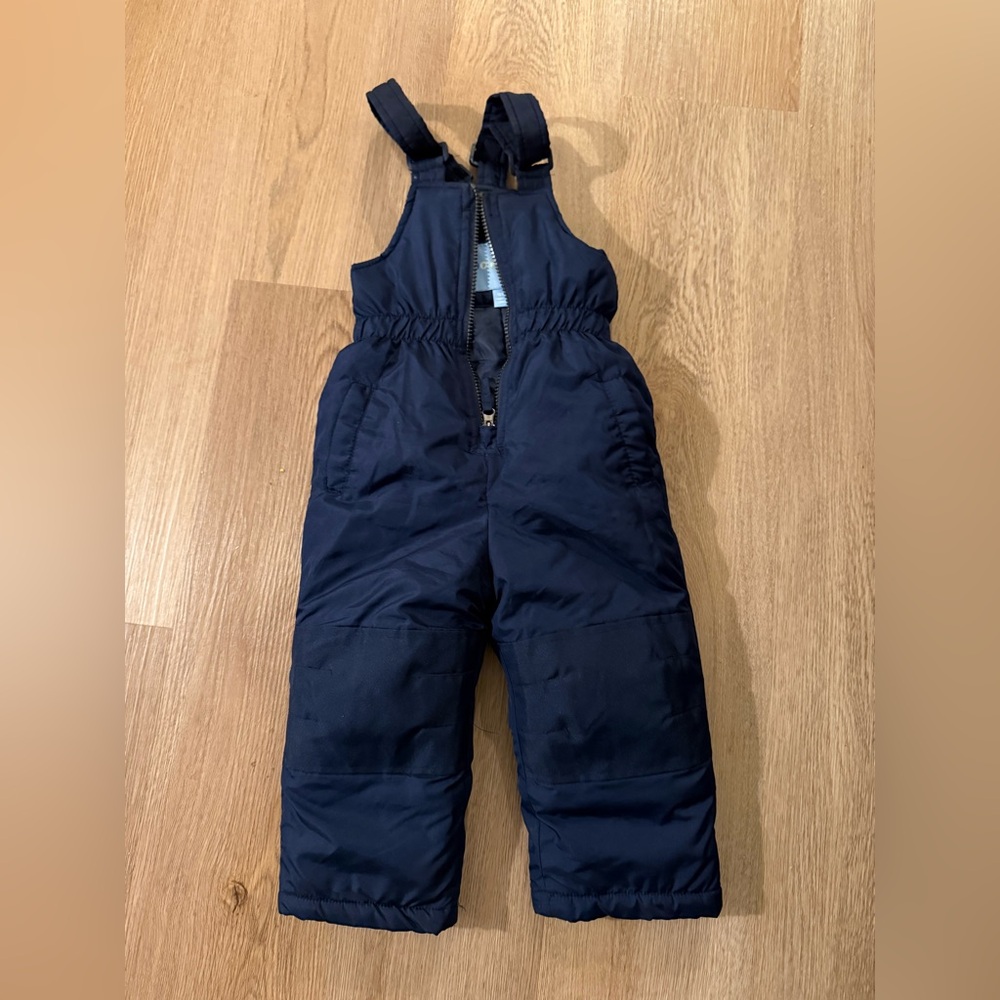 Dark Blue Kids Snow Overalls